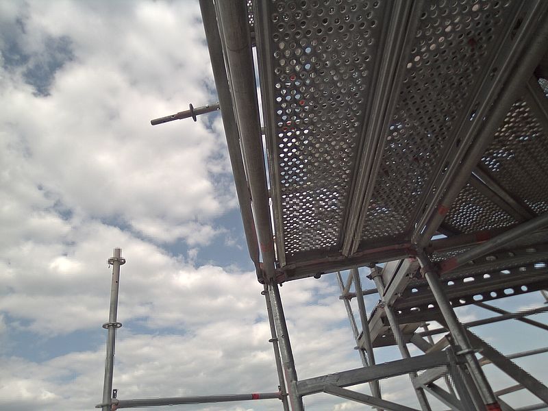 Archivbild Webcam 1 Baustelle Neubau 'Promenaden-Galerien', Promenade 23 - 25, 4010 Linz